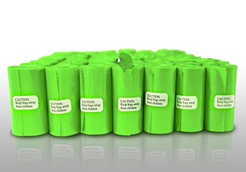 Gorilla Supply 1000 Green Dog Pet Poop Bags, EPI Technology, 50 Refill Rolls