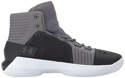 Under Armour Men's Team Drive 4 Basketball Shoe, Black (001)/White, 8.5