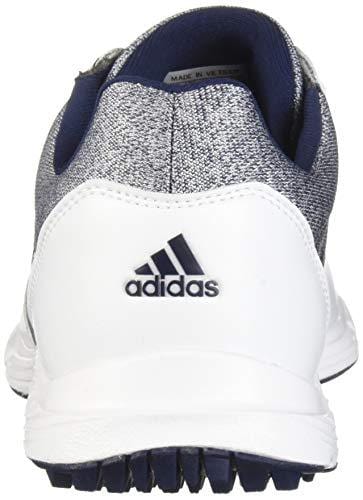 adidas Womens TECH Response Golf Shoe, White/Silver Metallic/Indigo, 6 M US [product _type] adidas - Ultra Pickleball - The Pickleball Paddle MegaStore