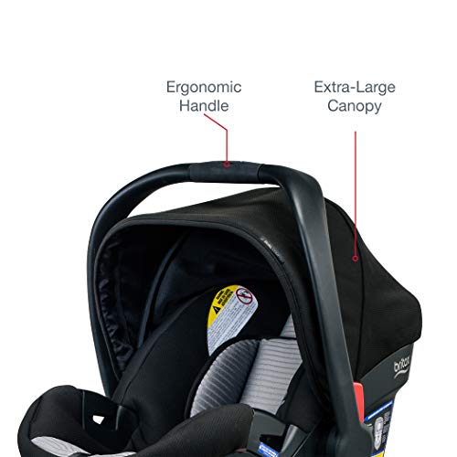 Britax B-Safe 35 Infant Car Seat - 1 Layer Impact Protection - Moisture Wicking and Ventilating Fabric, Dual Comfort Grey [Amazon Exclusive]