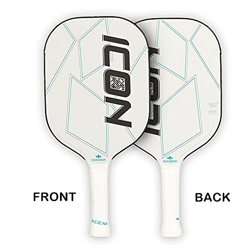 Diadem Icon Pickleball Paddle (White, Lite (7.7 oz))