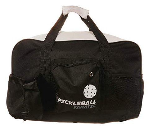 Pickleball Fanatic Duffel Bag (Light Gray/Black)