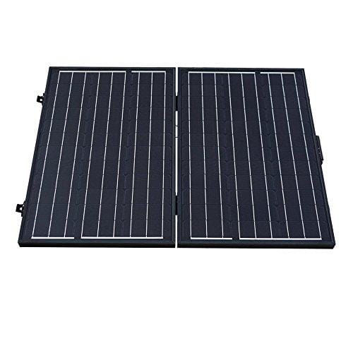 ECO-WORTHY 120 Watt 12Volt Off Grid Monocrystalline Portable Foldable Solar Panel Suitcase with Charge Controller