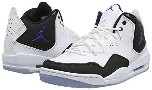 Jordan Nike Men's Courtside 23 White/Dark Concord/Black Basketball Shoe 11.5 Men US