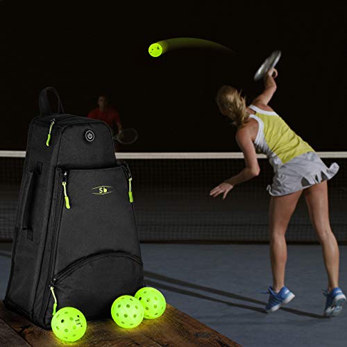 Glow in The Dark Pickleballs, 6 Pack Pickleballs, Shadow-Ball Pickleball Outdoor Balls, USAPA Standard Pickle Balls