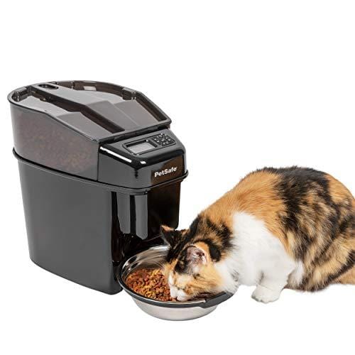 PetSafe Healthy Pet Simply Feed Automatic Pet Feeder, Dispenses Dog Food or Cat Food, Digital Clock