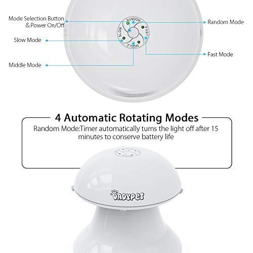 DADYPET Cat Laser Toy, 2 in 1 Automatic Non-Handheld Cat Chaser Toy and Interactive Feather Toy, Auto Rotating Light Cat Chaser Toy for Cats and Dogs