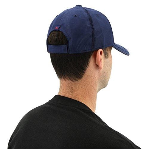 adidas Mens Contract III Structured Adjustable Cap, Mystery Blue/Scarlet, One Size [product _type] adidas - Ultra Pickleball - The Pickleball Paddle MegaStore