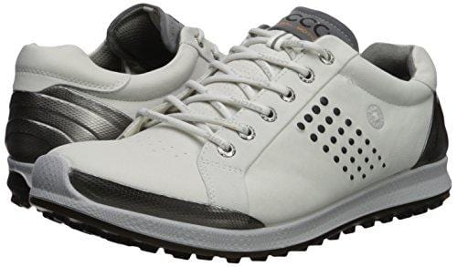 ECCO Men's Biom Hybrid 2 Hydromax Golf Shoe, White/Black, 44 Medium EU (10-10.5 US) [product _type] ECCO - Ultra Pickleball - The Pickleball Paddle MegaStore