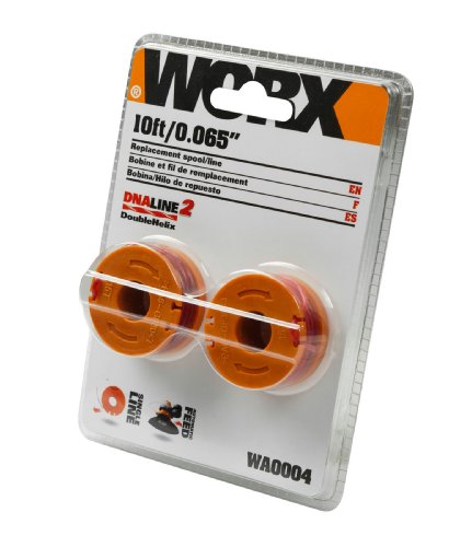 WORX WA0004 2-Pack Replacement Trimmer Line for Select Electric String, Red