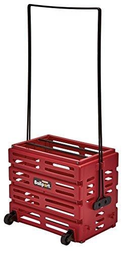 Tourna Ballport Deluxe Tennis Ball Hopper with Wheels - Holds 80 Balls