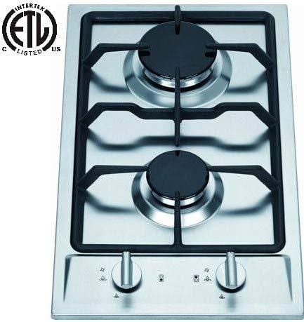 Ramblewood high efficiency 2 burner gas cooktop(Natural Gas), GC2-43N