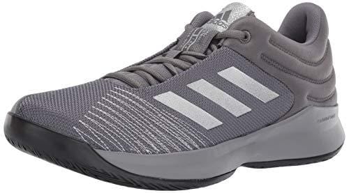 adidas Men's Pro Spark 2018 Low, Grey/Silver Metallic/Black 11 M US