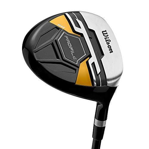 Wilson Profile XD Men's RH Flex Graphite Steel Golf Club Stand Bag Set, Gold