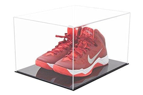 Deluxe Acrylic Clear Basketball Shoe Display Case with Black Acrylic Base (A025-DS)