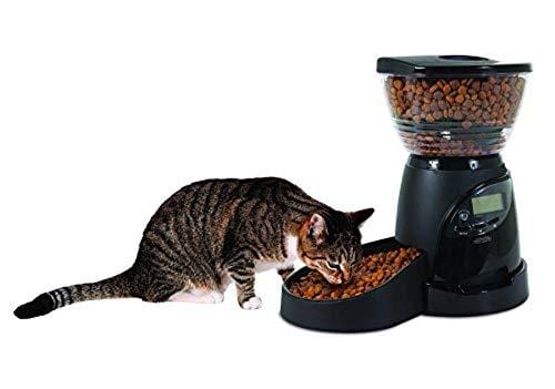 Aspen Pet Lebistro Programmable Cat and Dog Feeder 2 Sizes Black