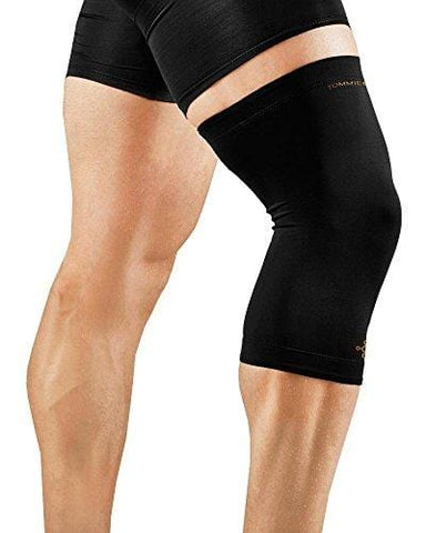 Tommie Copper Men's Recovery Refresh Knee Sleeve, Black, Small