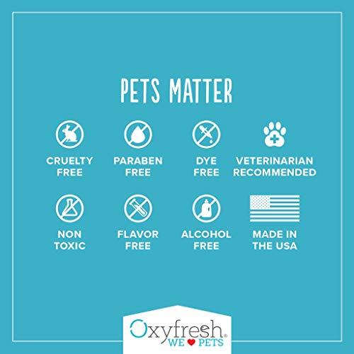 Oxyfresh Premium Pet Dental Care Solution (16oz): Best Way To Eliminate Bad Dog Breath & Cat Breath - Fights Tartar, Plaque & Gum Disease! - So easy, just add to water! Vet Recommended!