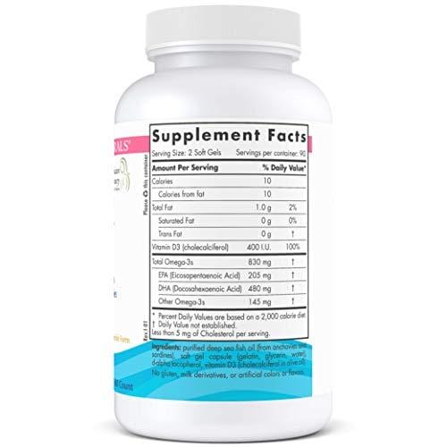 Nordic Naturals - Prenatal DHA, Supports Brain Development in Babies During Pregnancy and Lactation, 180 Soft Gels