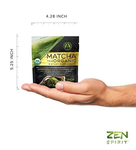 Matcha Green Tea Powder Organic - Japanese Premium Culinary Grade, Unsweetened & Sugar Free - USDA & Vegan Certified - 30g (1.06 oz) - Perfect for Baking, Smoothies, Latte, Iced tea & Weight Loss. ...