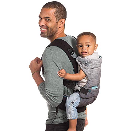 Infantino Go Forward 4-in-1 Evolved Ergonomic Baby Carrier with Multiple Carrying Positions, Natural Outfacing Support Seat & Built-in Light & Breathable Hood