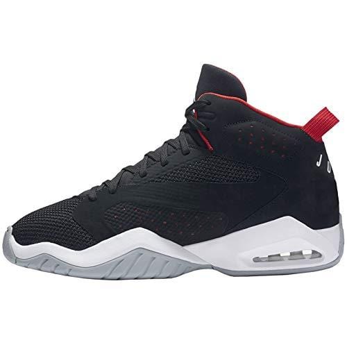 Jordan Nike Men's Lift Off Shoes, Black/White-University Red-Wolf Grey, 9