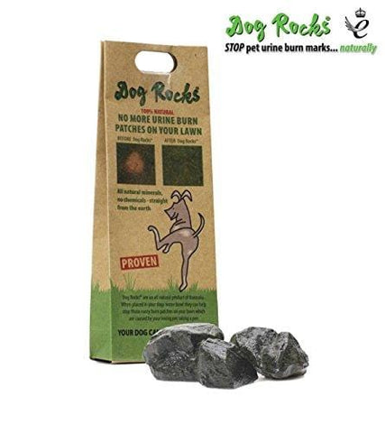 Dog Rocks - 100% Natural Grass Burn Prevention - Prevents Lawn Urine Stains - Small Bag - 2 Month Supply