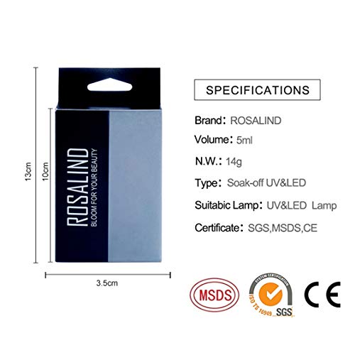 ROSALIND 5ml Spider Gel Nail Polish DIY Line Nail Art Wire Drawing Gel Lacquer 6pcs Set