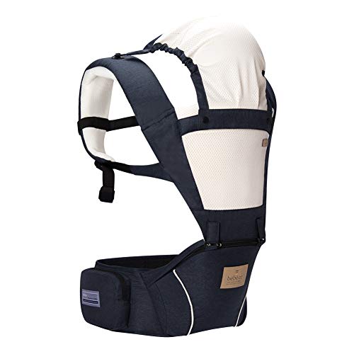Bebamour New Style Designer Sling and Baby Carrier 2 in 1,Approved by U.S. Safety Standards (Denim Blue)