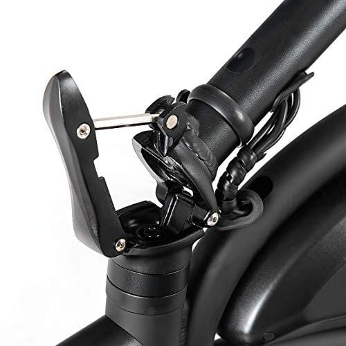 S AFSTAR Safstar Folding Electric Bicycle Lightweight and Aluminum E-Bike 20 mph 12 Mile Range Electric Bike with 350W Powerful Motor and 36V 6Ah Lithium Battery (Black)