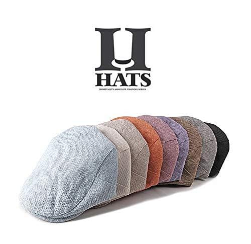 LANLEO Men's Newsboy Hat Cotton Gatsby Flat Ivy Driving Golf Cap (Gray-b) [product _type] LANLEO - Ultra Pickleball - The Pickleball Paddle MegaStore