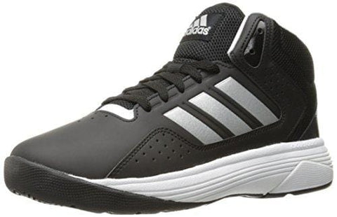 adidas Men's Cloudfoam Ilation Mid Basketball Shoes, Black/Matte Silver/White, ((8 W US)