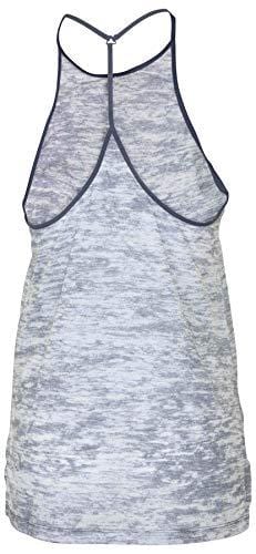 Nike Women's Breathe Loose Tank Top-Thunder Blue Heather-Large