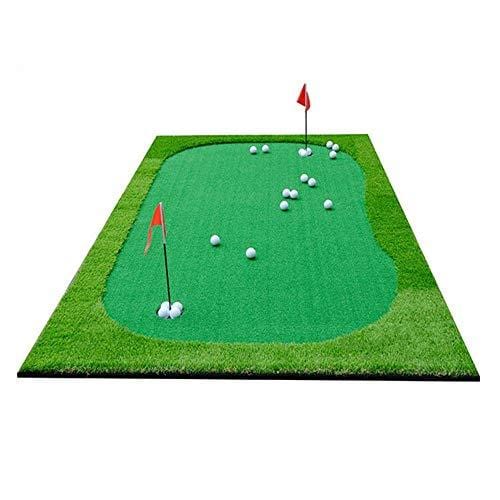 77tech Golf Putting Green System Professional Practice Green Long Challenging Putter Indoor/Outdoor Golf Training Mat Aid Equipment (5ftx10ft Large) [product _type] 77tech - Ultra Pickleball - The Pickleball Paddle MegaStore