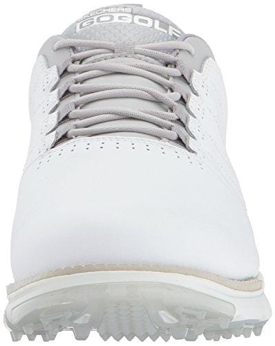 Skechers Men's Go Golf Elite 3 Golf Shoe,White/Gray,10.5 M US