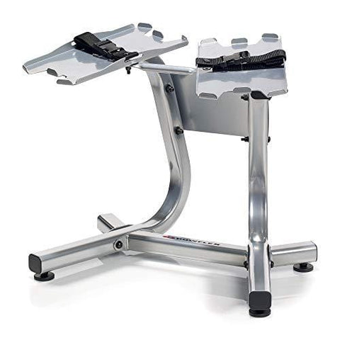 Bowflex 100300 SelectTech Metal Dumbbell Stand with Built-in Towel Rack, Silver