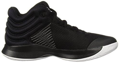 adidas Unisex Pro Spark 2018 Basketball Shoe, Black/White/Grey, 7 M US Big Kid