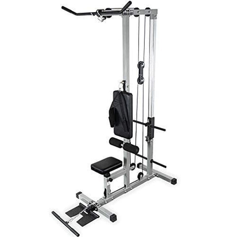 Valor Fitness CB-12 Plate Loaded LAT Pull Down Machine with Lower T-Bar and Ab Crunch Harness