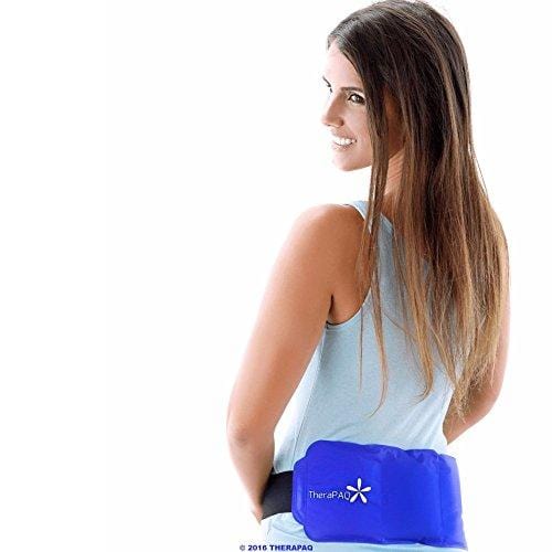 Pain Relief Flexible Ice Pack for Injuries by TheraPAQ | Hot & Cold Therapy Reusable Gel Pack/Heat Wrap - Great for Back, Waist, Shoulder, Neck, Ankle, Knee and Hip (Large Pack:14" X 6")