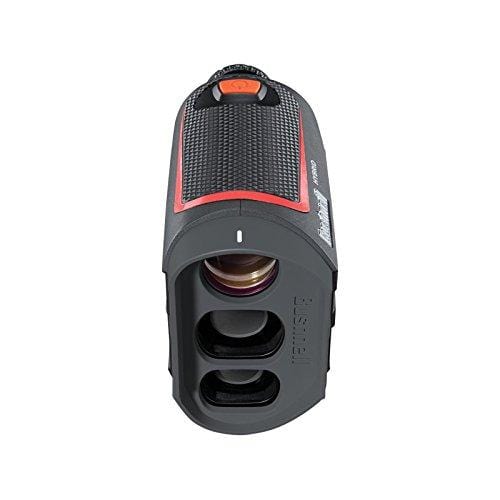 Bushnell Hybrid Golf Laser/GPS Rangefinder Bundle | Pinseeker w/Jolt, 1000 Yards, 5X Mag, Case | 201835 (+ PlayBetter Portable Charger, Microfiber Cleaning Towel & Extra CR2 Battery)