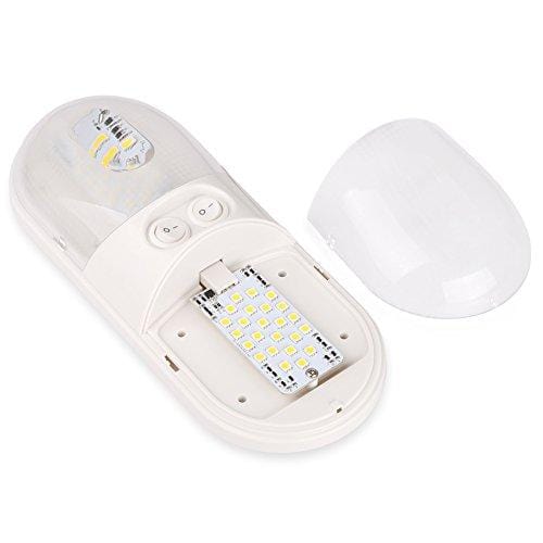 Kohree 12V LED RV Ceiling Dome Light Fixture, RV Interior Lighting for Trailer Camper with Switch Natural White 3 Packs (4000-4500K)