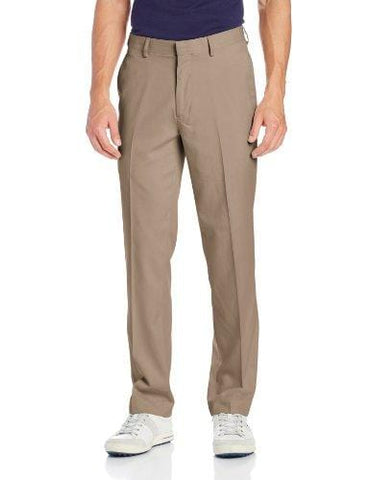 PGA TOUR Men's Comfort Stretch Flat Front Ultimate Pant, Aluminum, 38W x 34L