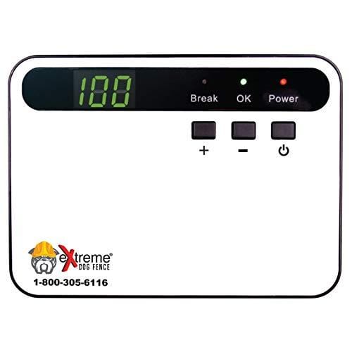 Basics Rechargeable Electric Dog Fence Plus - Upgraded 16 Gauge Boundary Wire - 2 Dog Kit with 1500' of Boundary Wire (Up to 2 Acres)