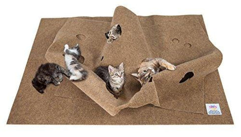SnugglyCat The Ripple Rug - Made in USA - Cat Activity Play Mat - Thermal Base -Fun Interactive Play - Training - Scratching - Bed Mat