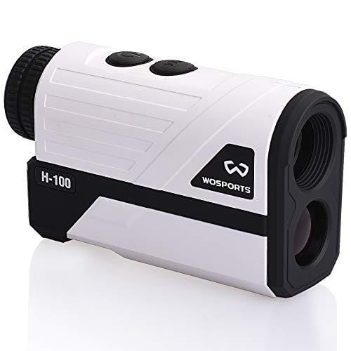 WOSPORTS Golf Rangefinder, 650 Yards Laser Distance Finder with Slope, Flag-Lock with Vibration Distance/Speed/Angle Measurement, Upgraded Battery Cover