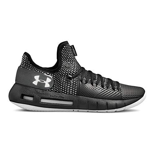 Under Armour Men's Drive 5 Low Basketball Shoe, Black (001)/White, 9.5