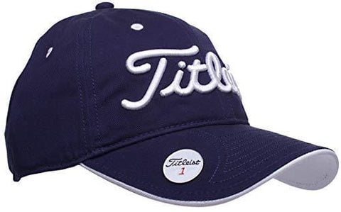 Titleist Fashion Golf Ball Marker Hat (Adjustable) Navy/White