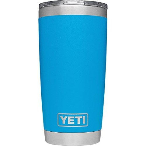 YETI Rambler 20 oz Stainless Steel Vacuum Insulated Tumbler with Lid, Tahoe Blue