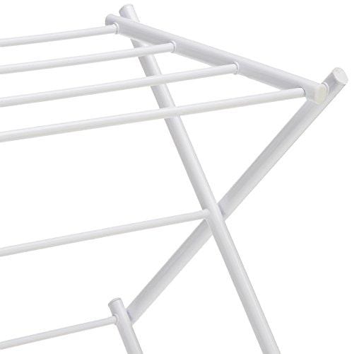 AmazonBasics Foldable Clothes Drying Laundry Rack - White