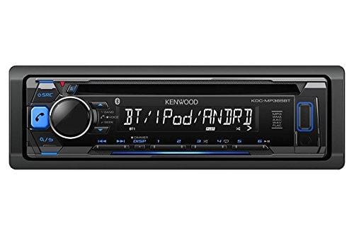 Kenwood Car Single DIN in-Dash CD MP3 Stereo Receiver USB AUX Inputs Built-in Bluetooth Dual Phone Connection iPod iPhone Control AM FM Radio Player